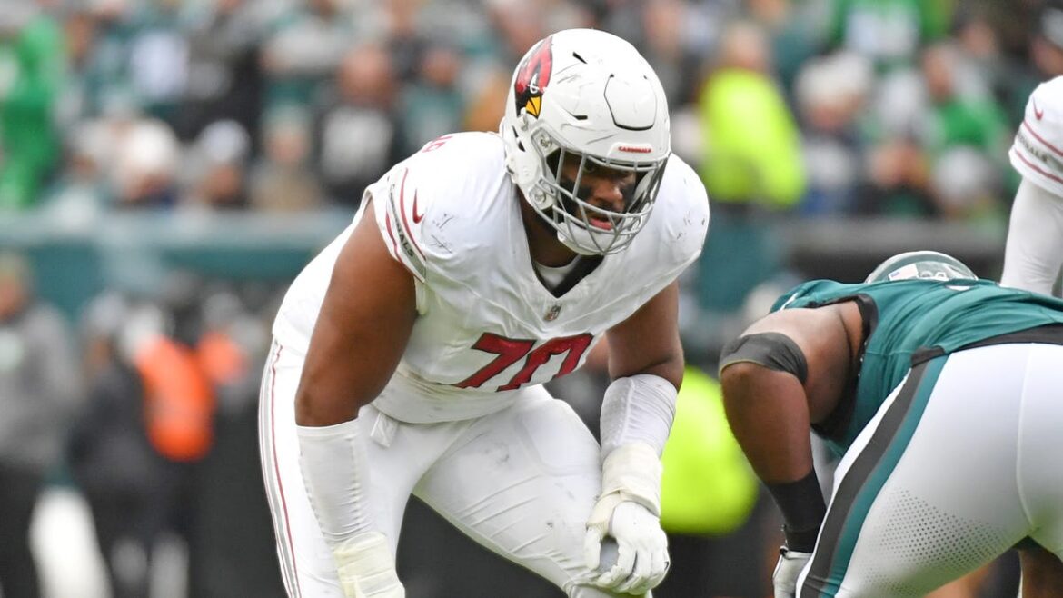 Arizona Cardinals LT Paris Johnson é saudável após lesão no joelho