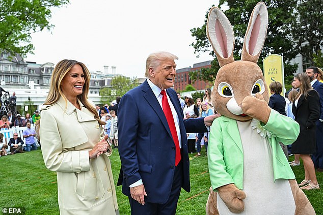 No rolo de ovo de Páscoa Joe Biden Trump A escavação selvagem é viral
