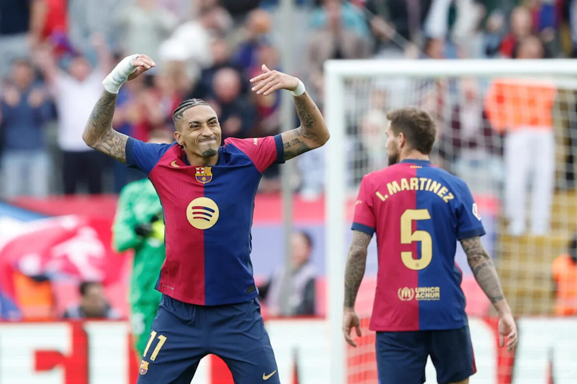 Rafinha liderou a vitória por 3-1 do Barcelona contra o Vigo